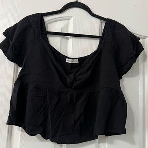Stylish Black Crop Top for Women